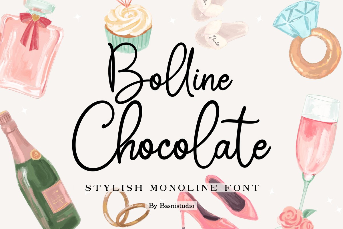 폰트 Bolline Chocolate