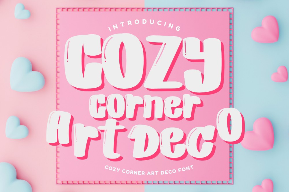 폰트 Cozy Corner Art Deco