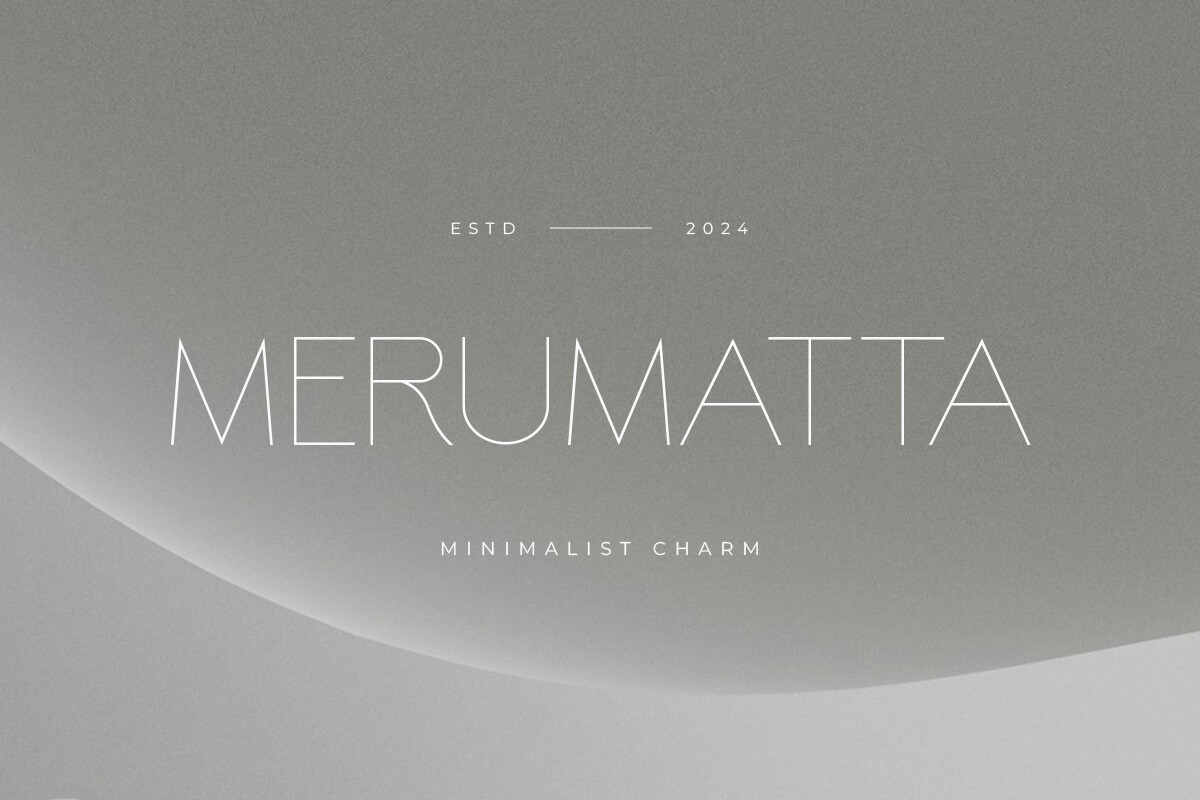 폰트 Merumatta