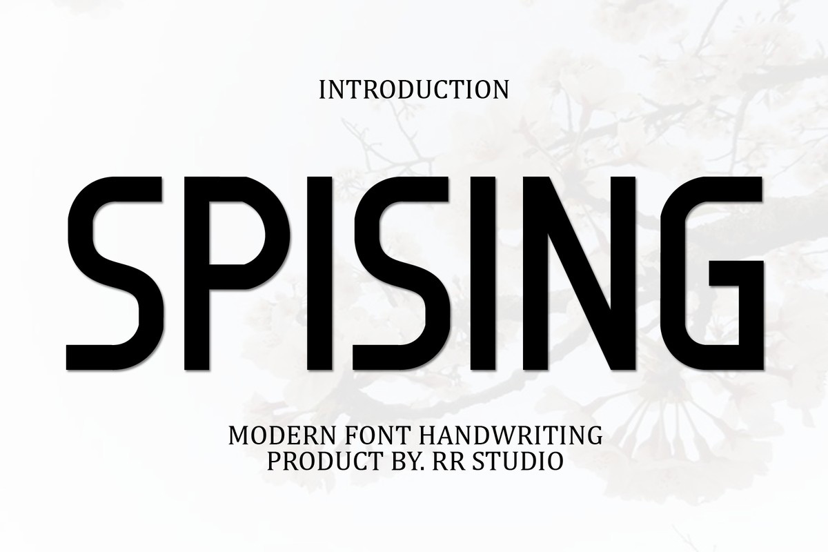 폰트 Spising