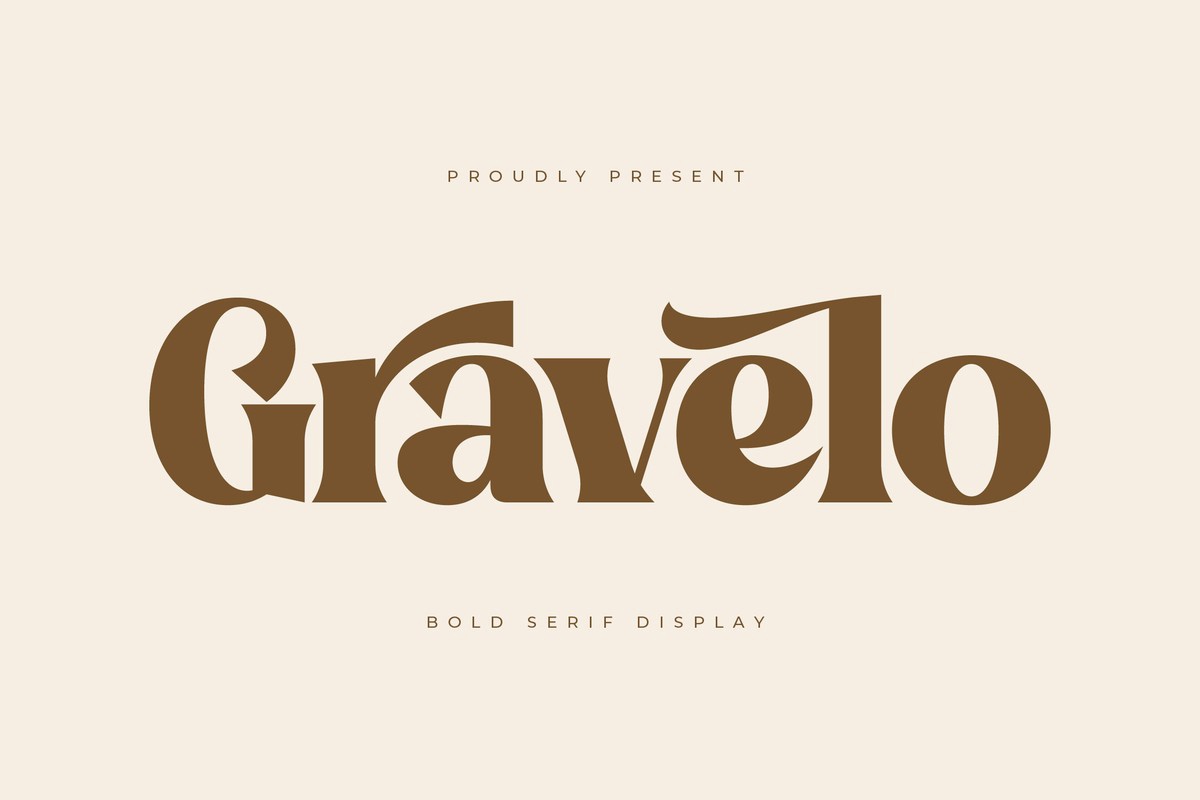 폰트 Gravelo