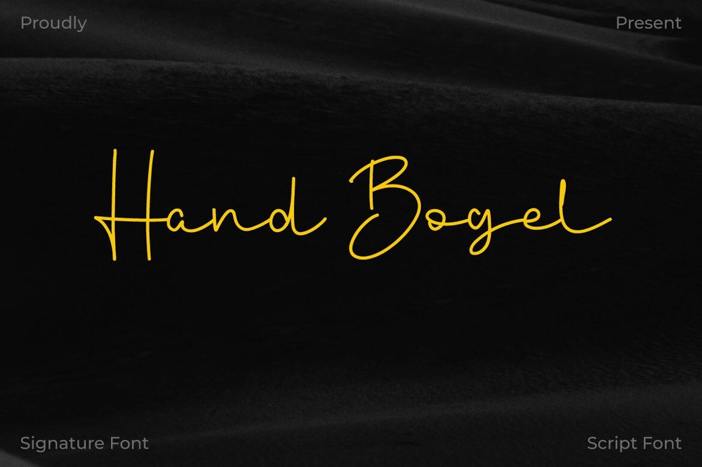 폰트 Hand Bogel