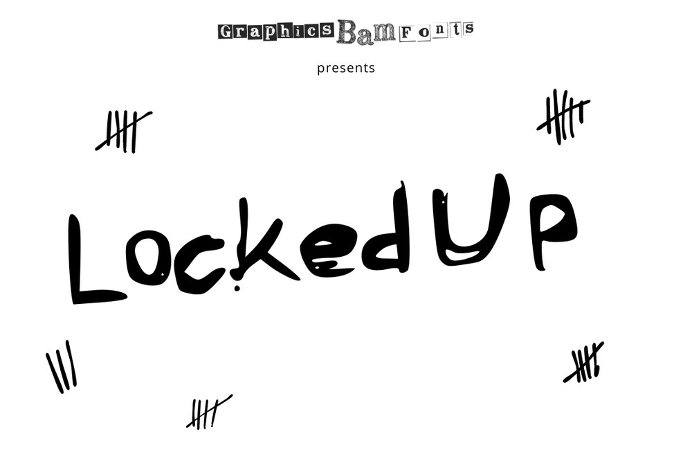 폰트 Locked Up