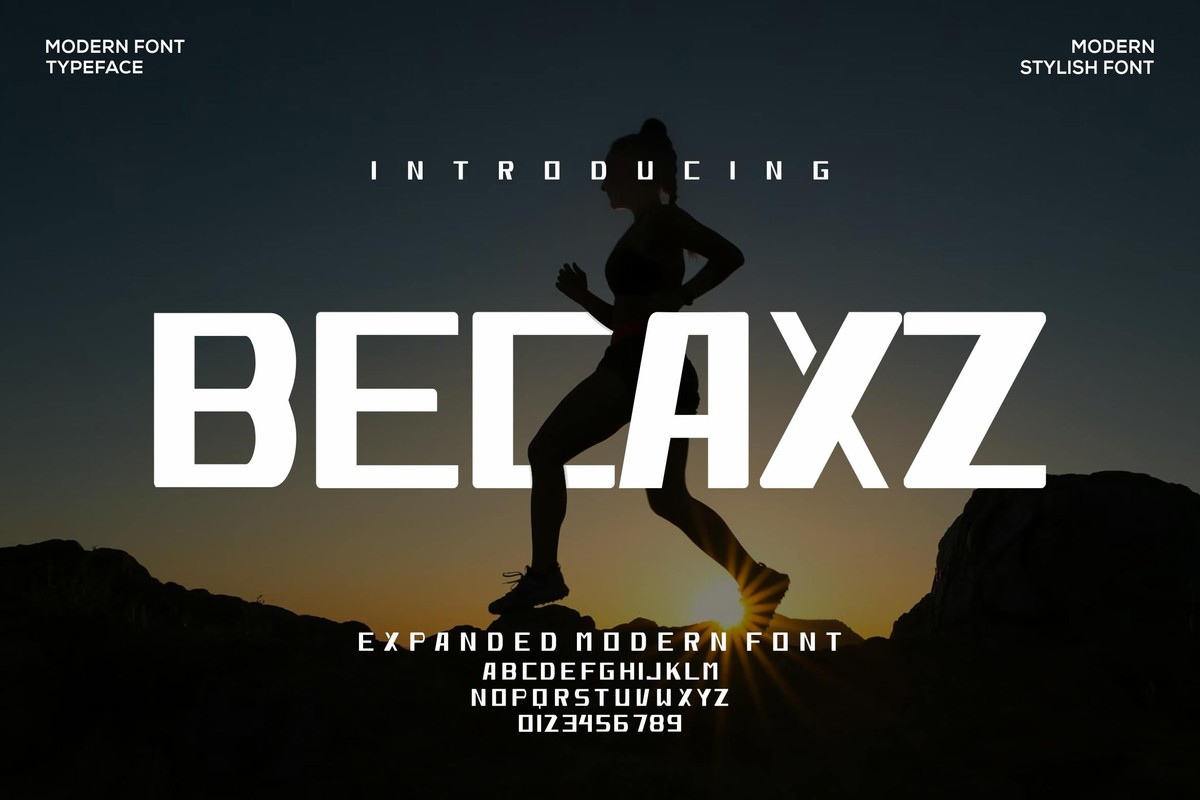 폰트 Becaxz