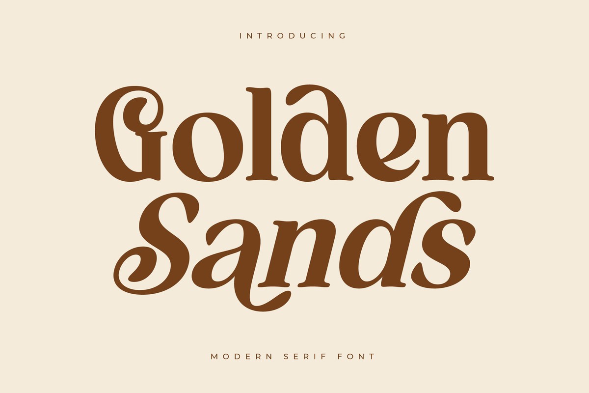 폰트 Golden Sands