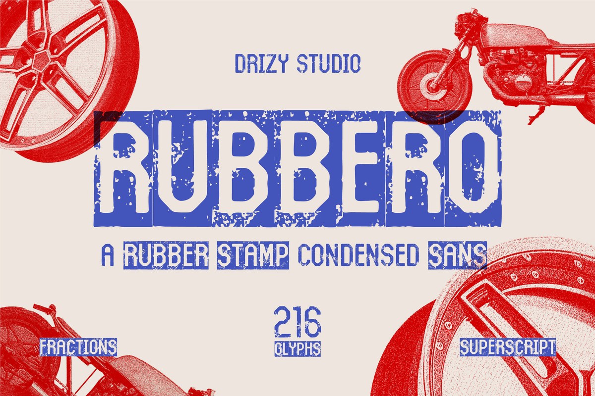 폰트 Rubbero Stamp