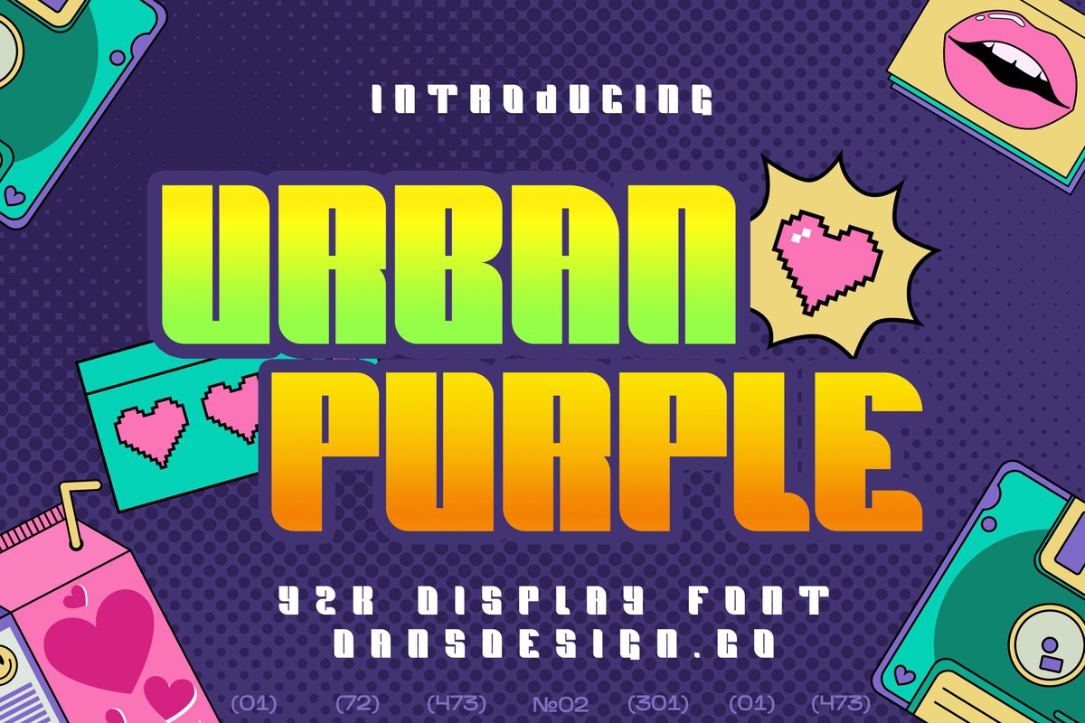 폰트 Urban Purple
