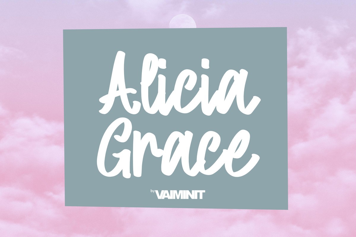 폰트 Alicia Grace