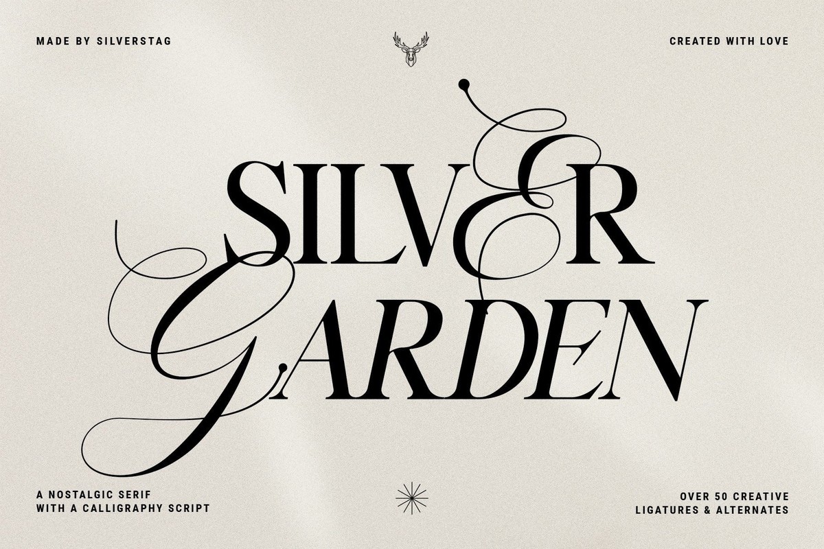 폰트 Silver Garden