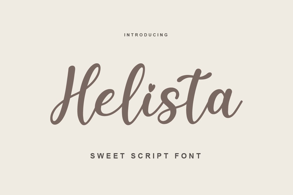 폰트 Helista