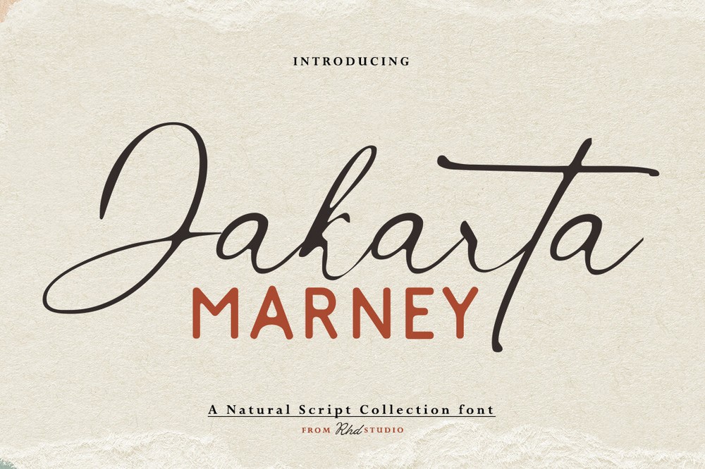 폰트 Jakarta Marney