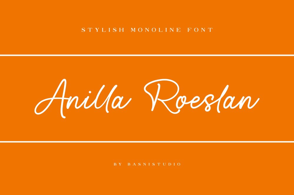 폰트 Anilla Roeslan