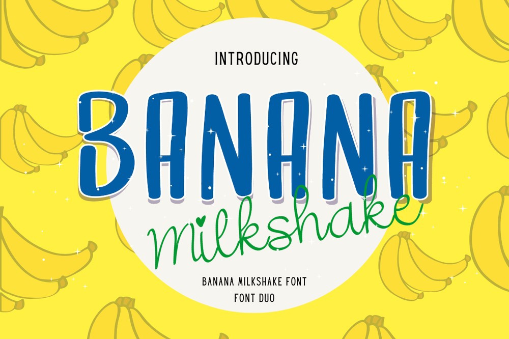 폰트 Banana Milkshake