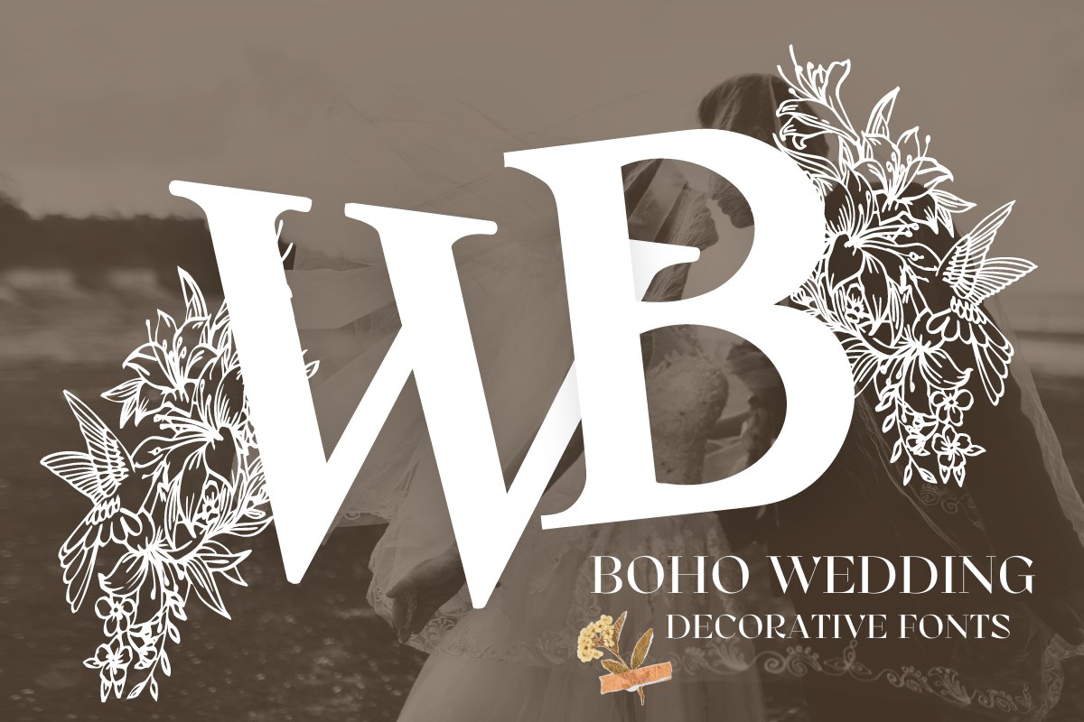 폰트 Boho Wedding