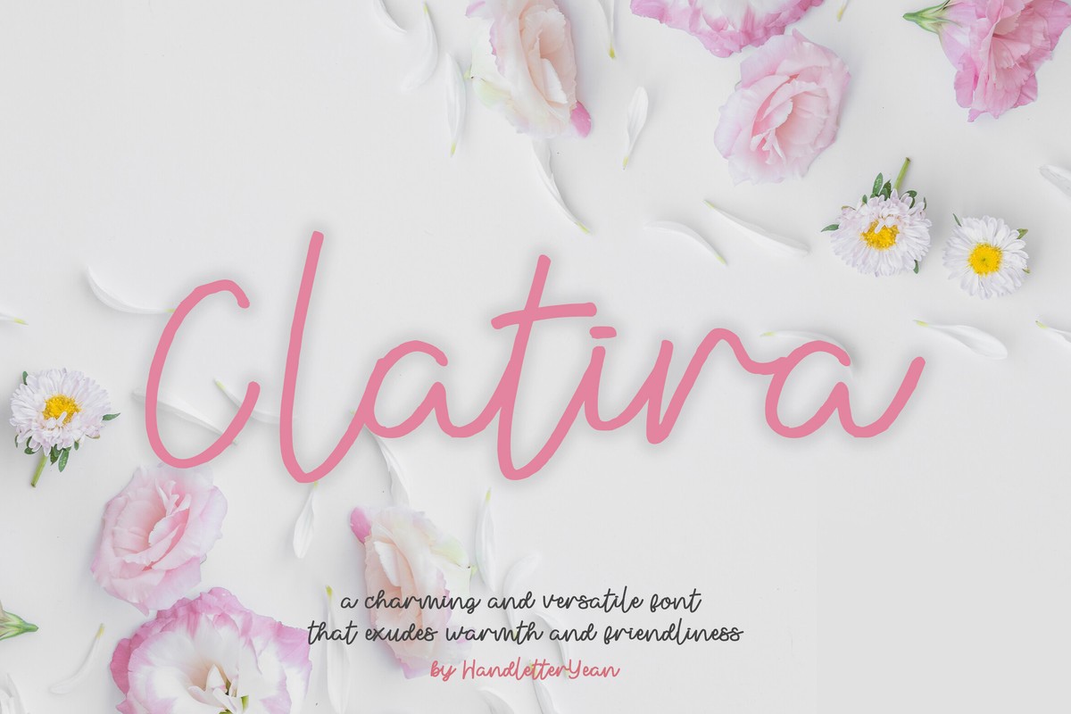 폰트 Clatira