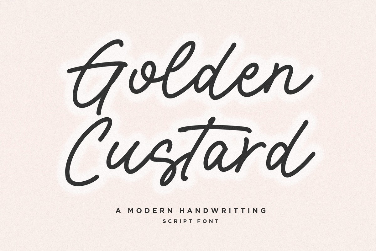 폰트 Golden Custard