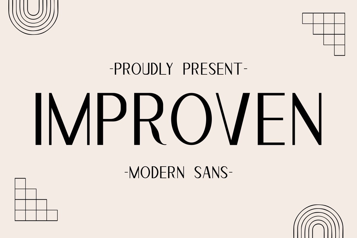 폰트 Improven