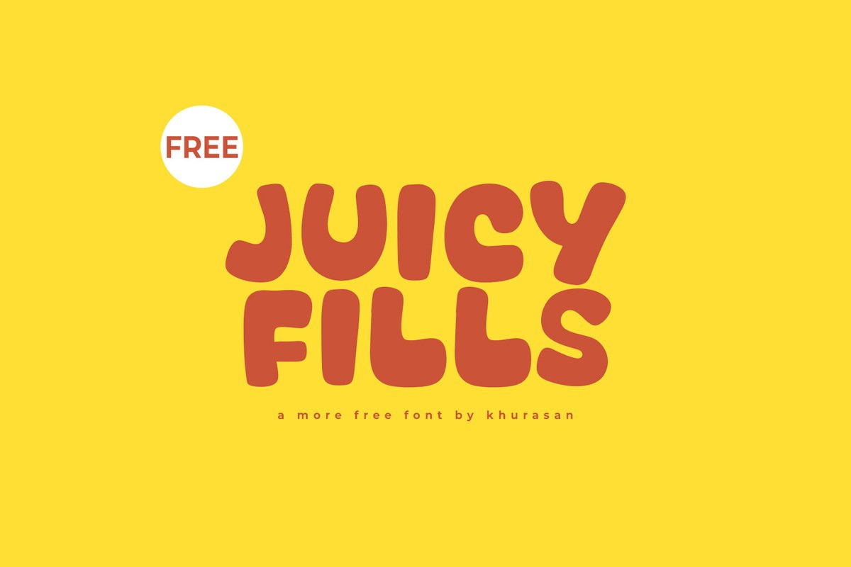 폰트 Juicy Fills