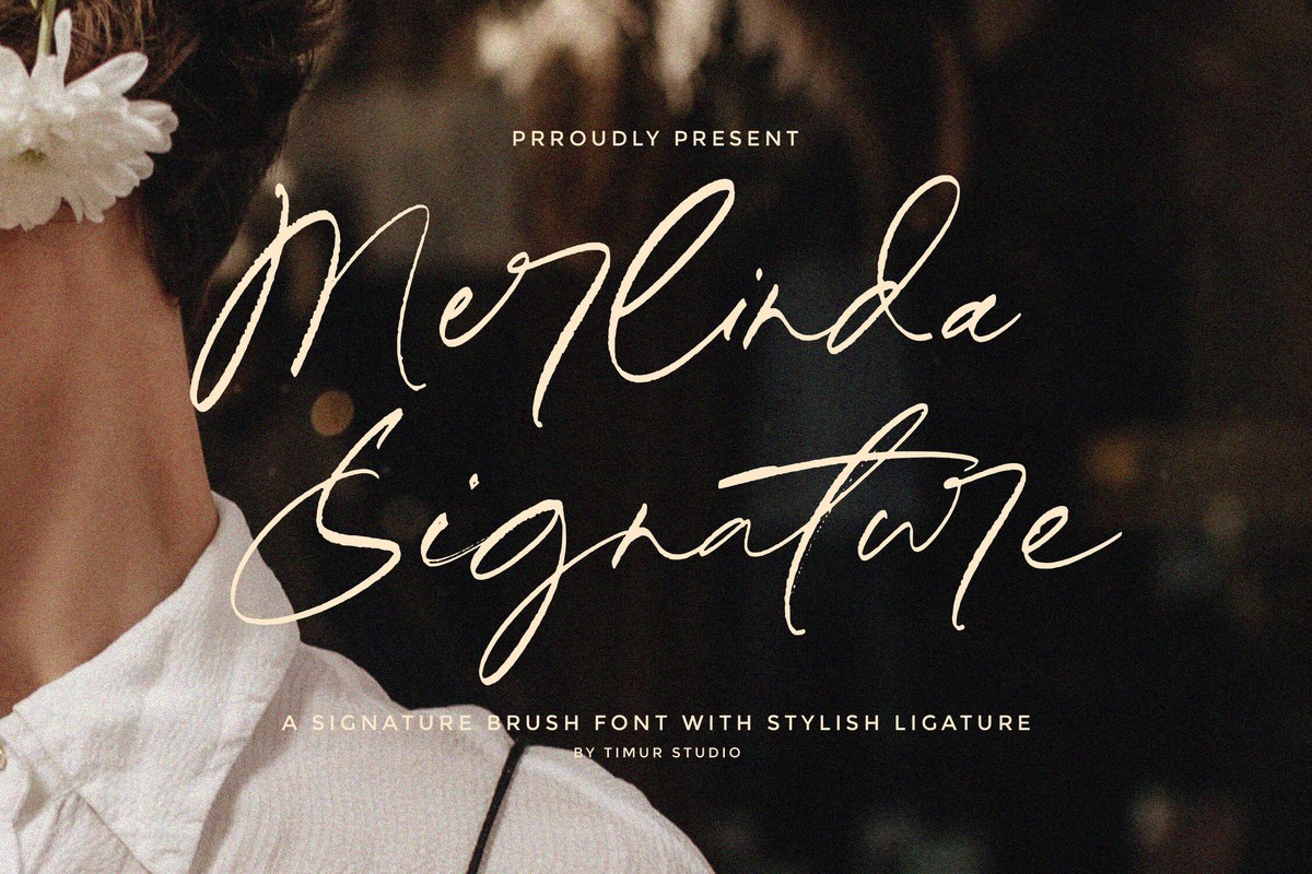 폰트 Merlinda Signature