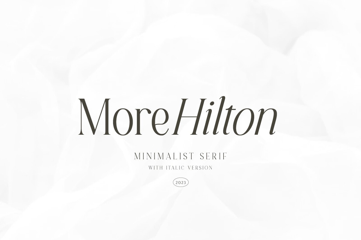 폰트 More Hilton