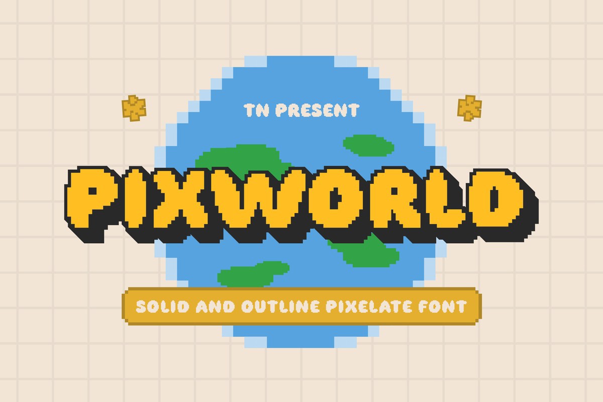 폰트 Pixworld