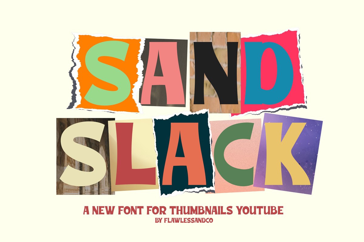 폰트 Sand Slack