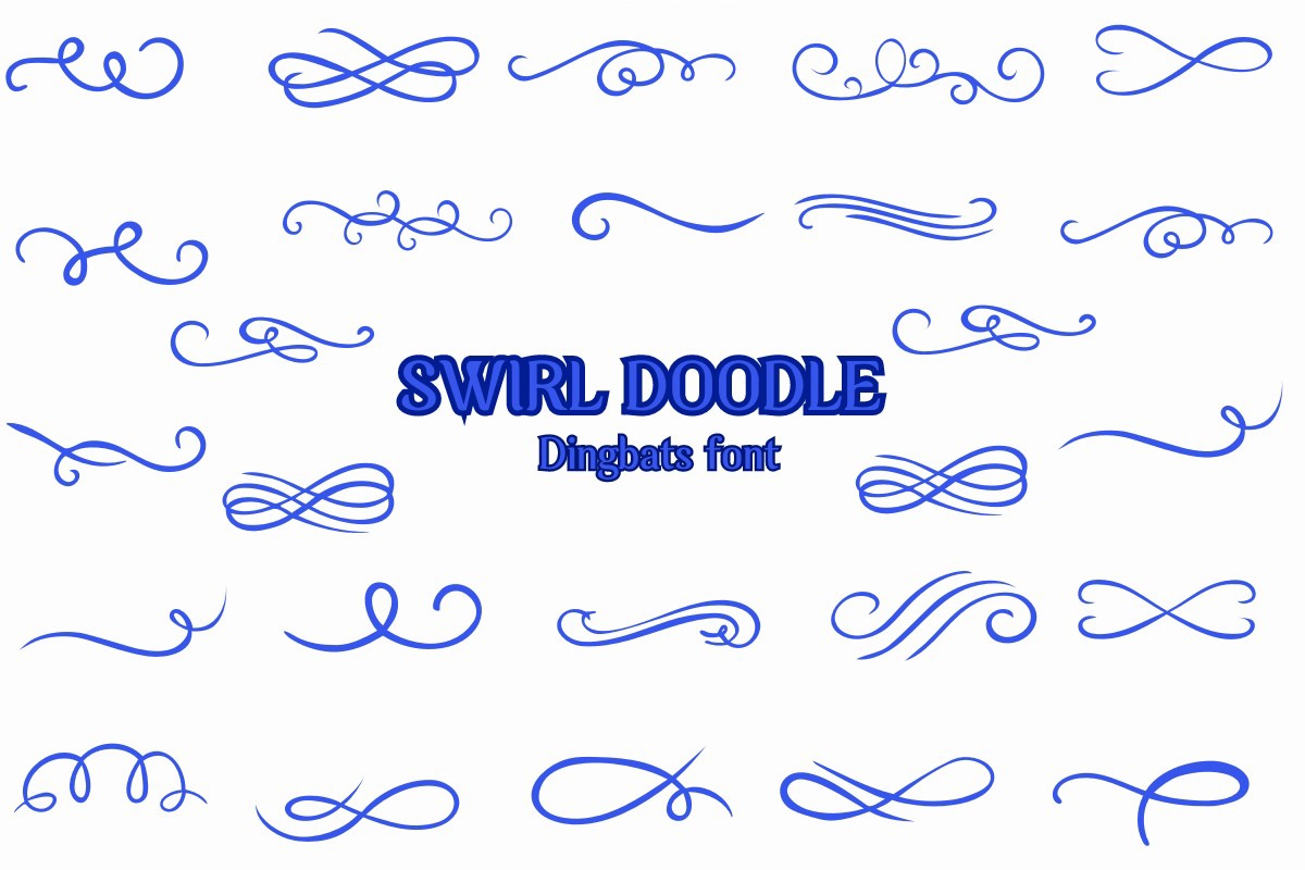 폰트 Swirl Doodle