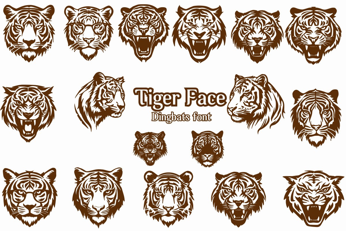 폰트 Tiger Face