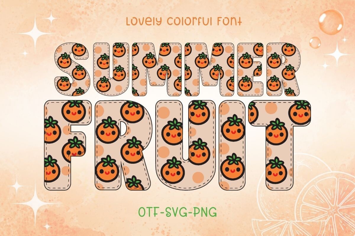 폰트 Summer Fruit