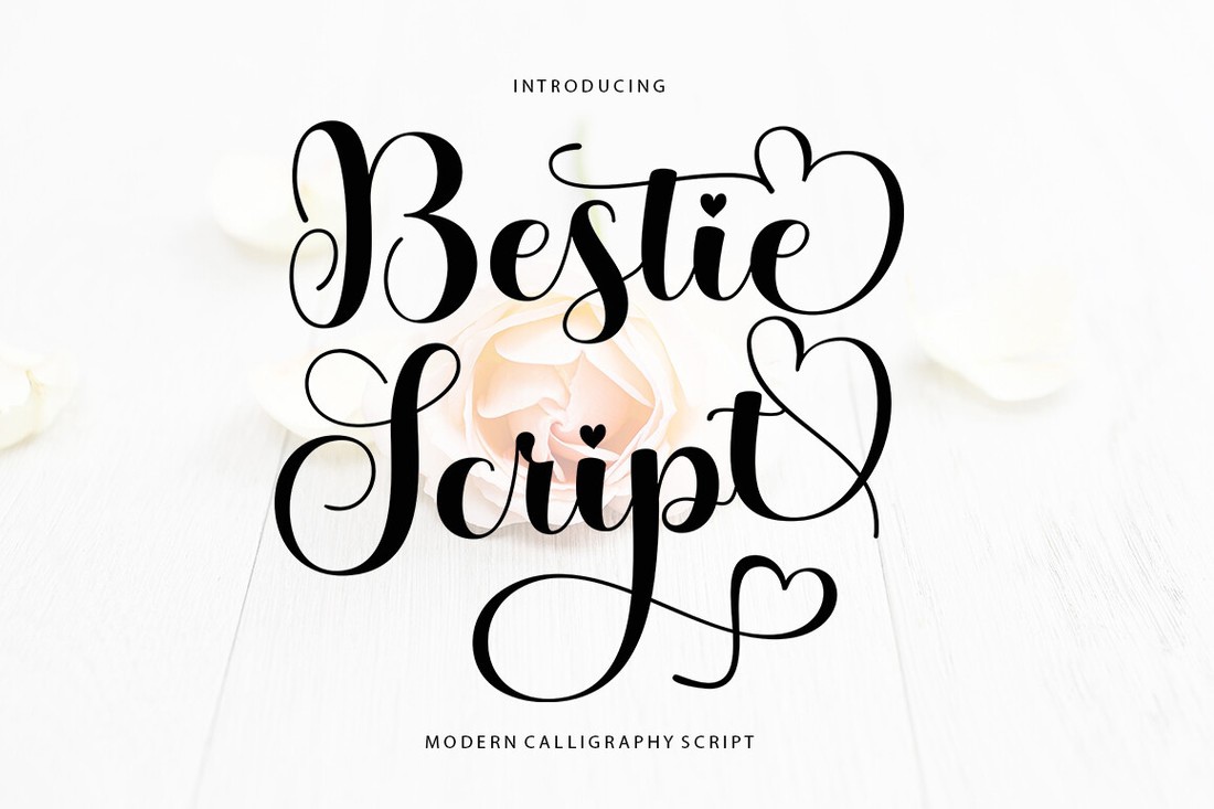폰트 Bestie Script