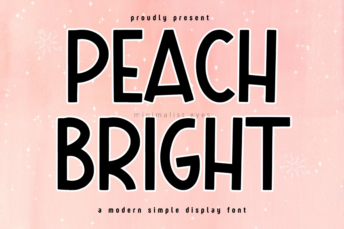 폰트 Peach Bright