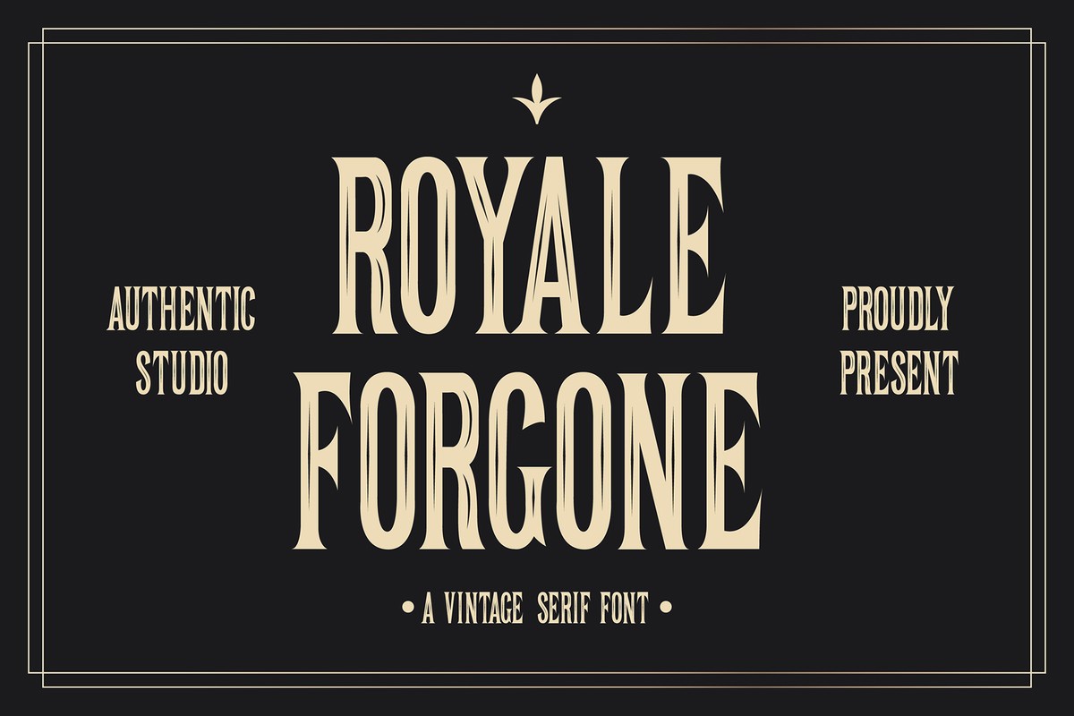 폰트 Royale Forgone