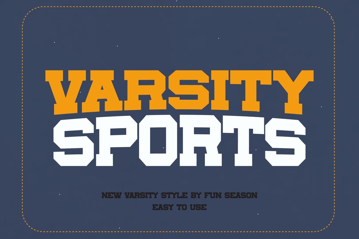 폰트 Varsity Sports