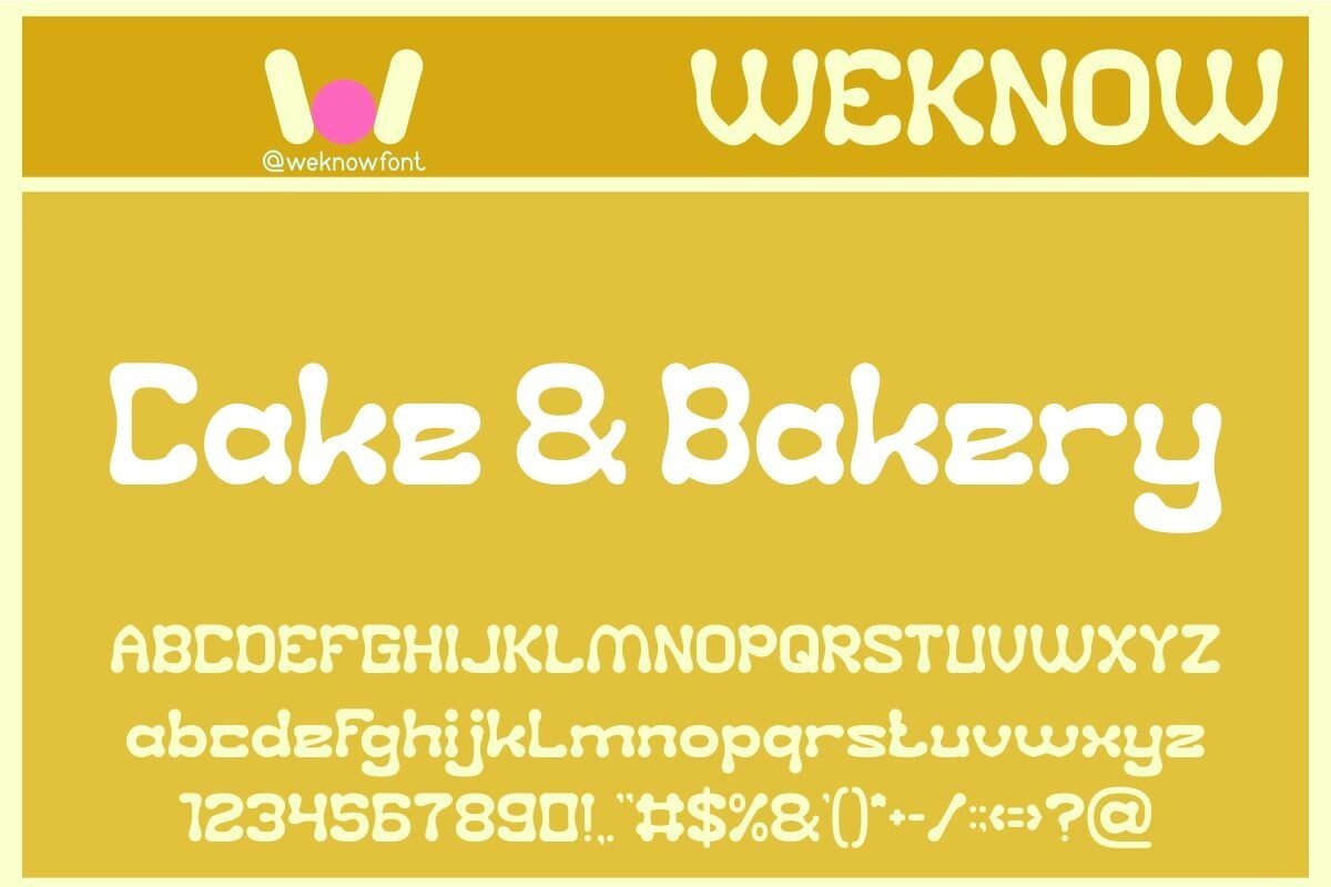 폰트 Cake and Bakery