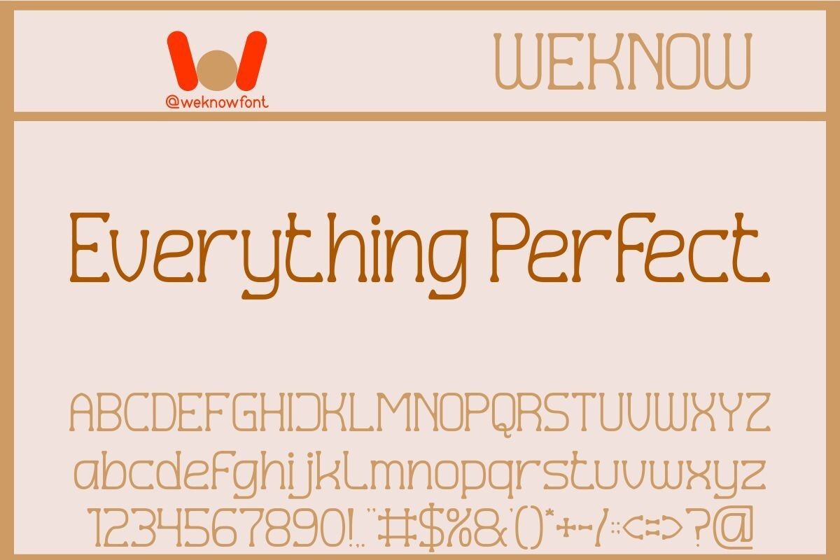 폰트 Everything Perfect