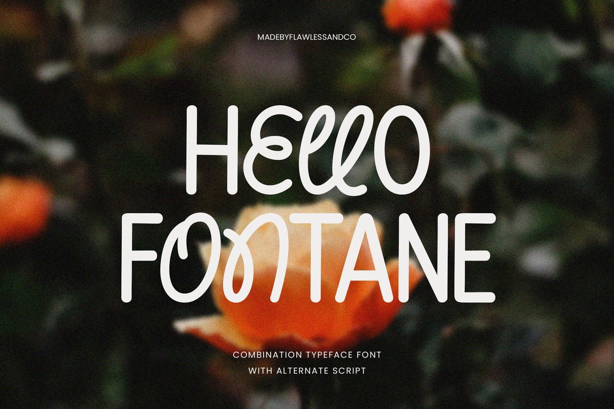 폰트 Hello Fontane