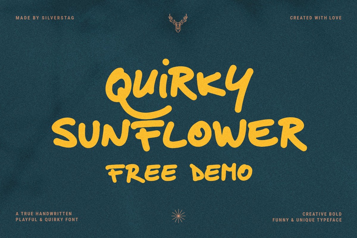 폰트 Quirky Sunflower