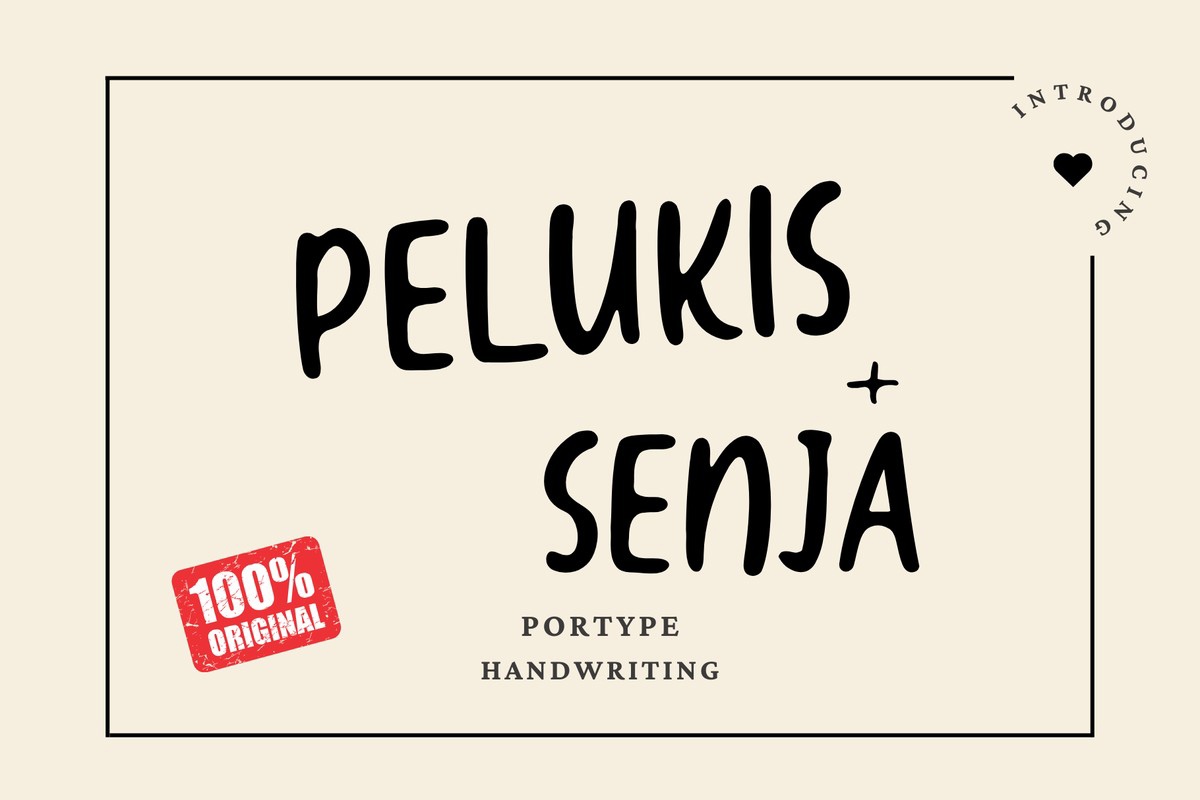 폰트 Pelukis Senja