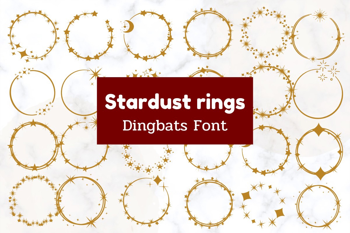 폰트 Stardust Rings