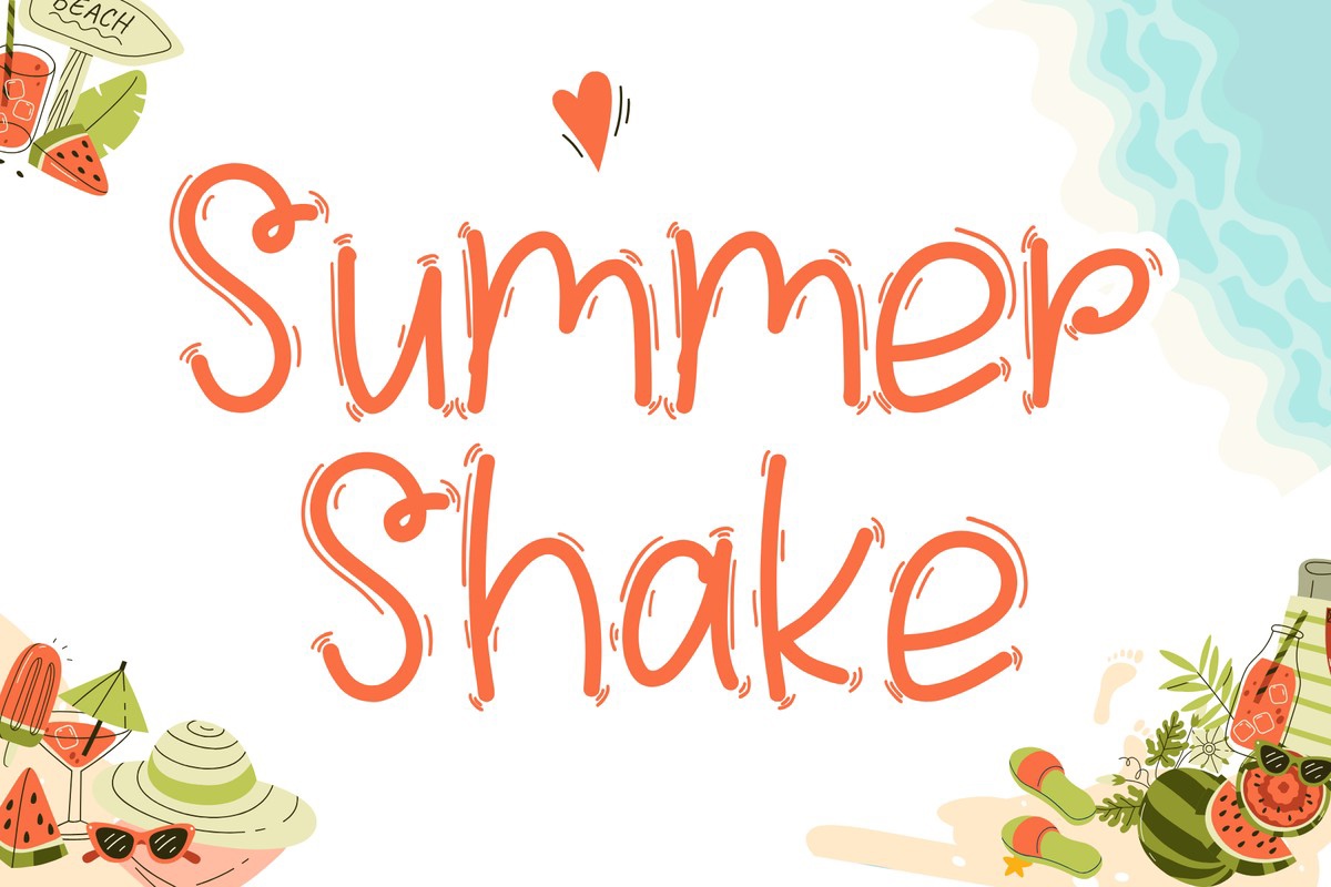 폰트 Summer Shake