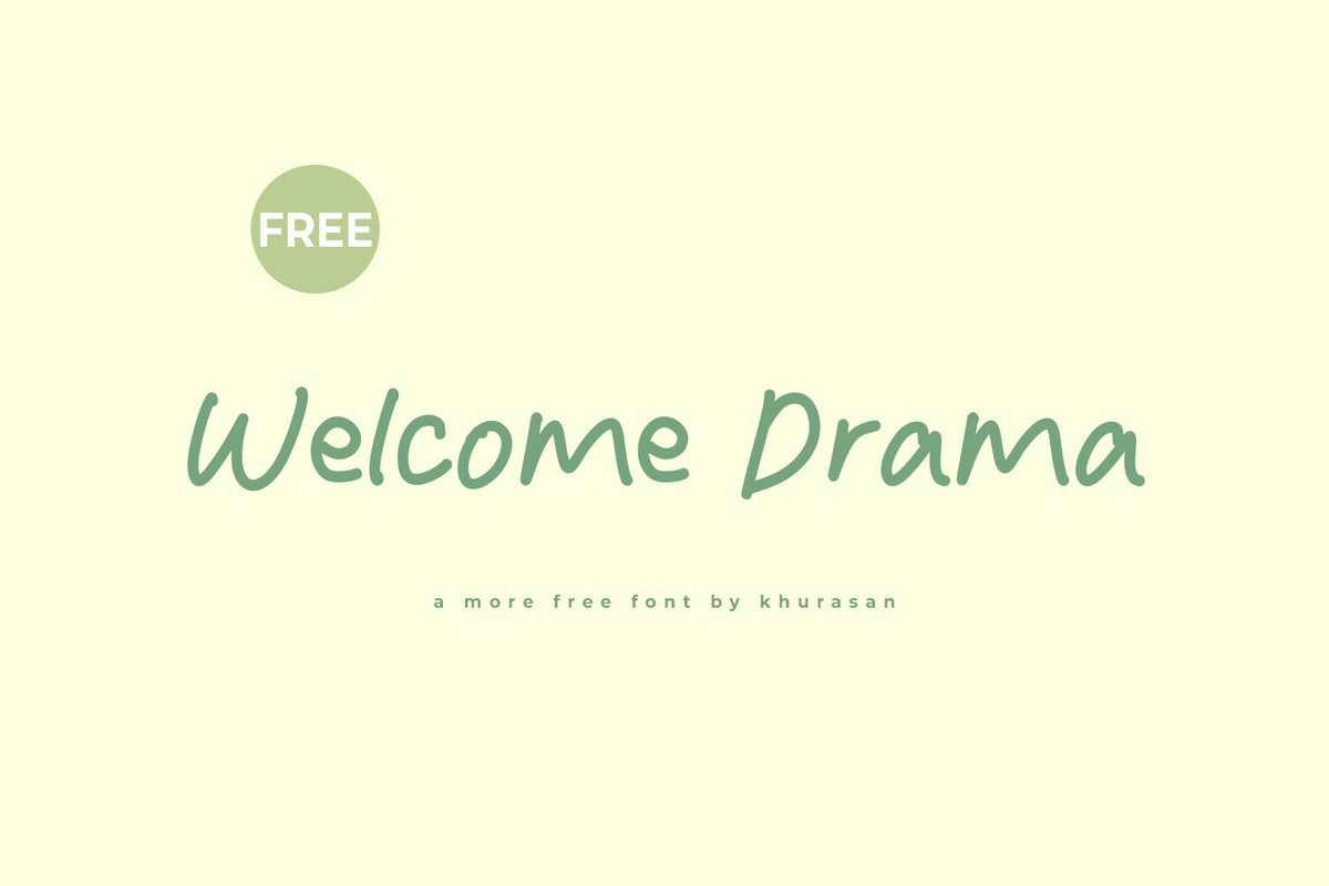 폰트 Welcome Drama