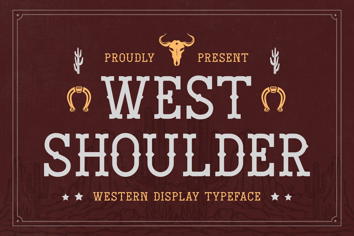 폰트 West Shoulder