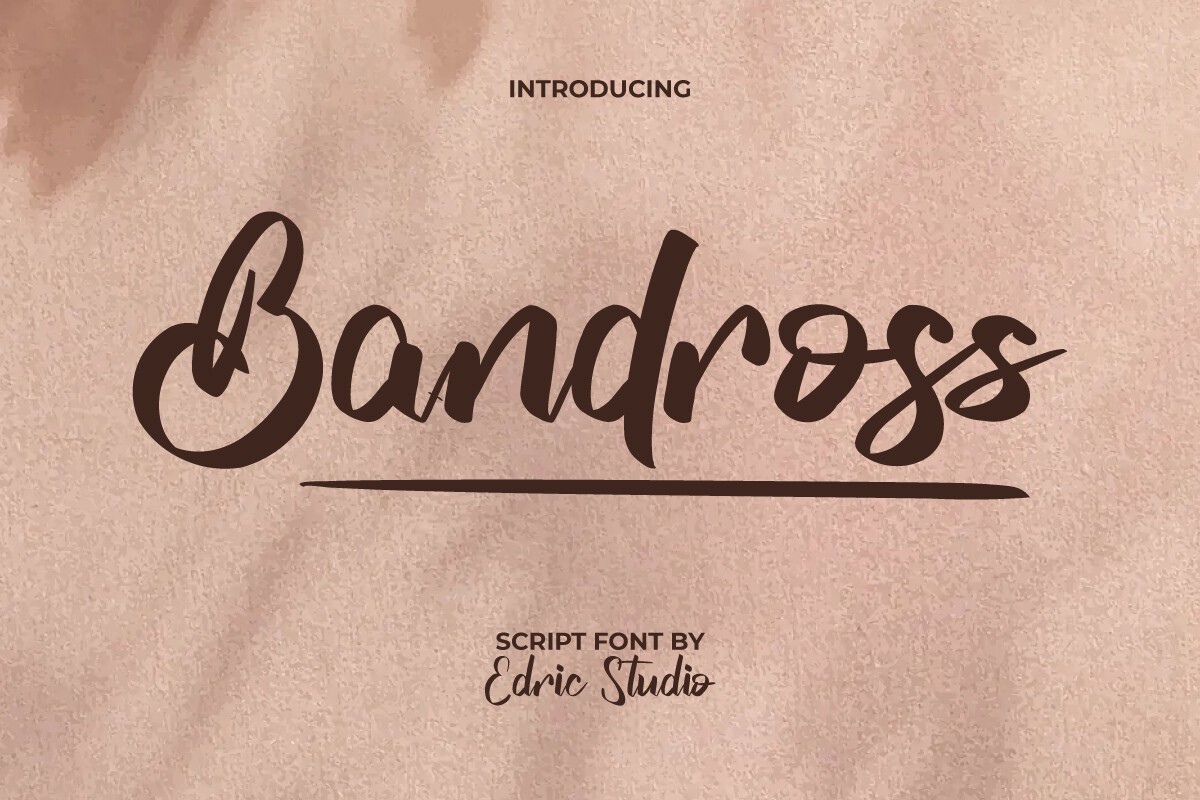 폰트 Bandross