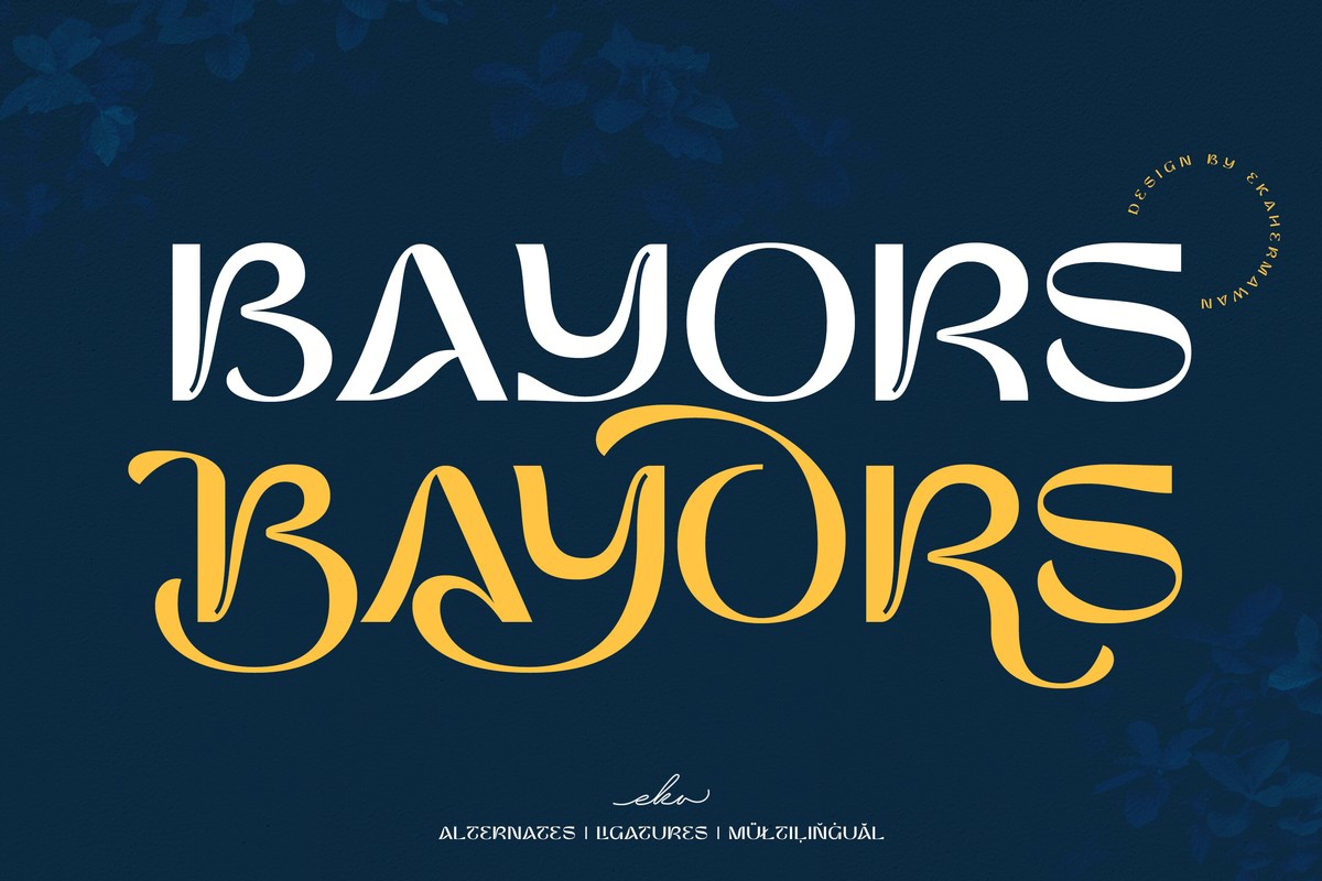 폰트 Bayors