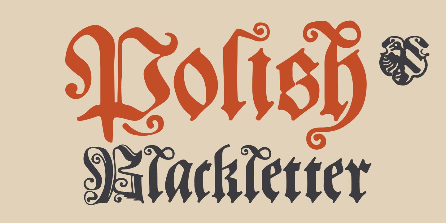 폰트 Polish Blackletter