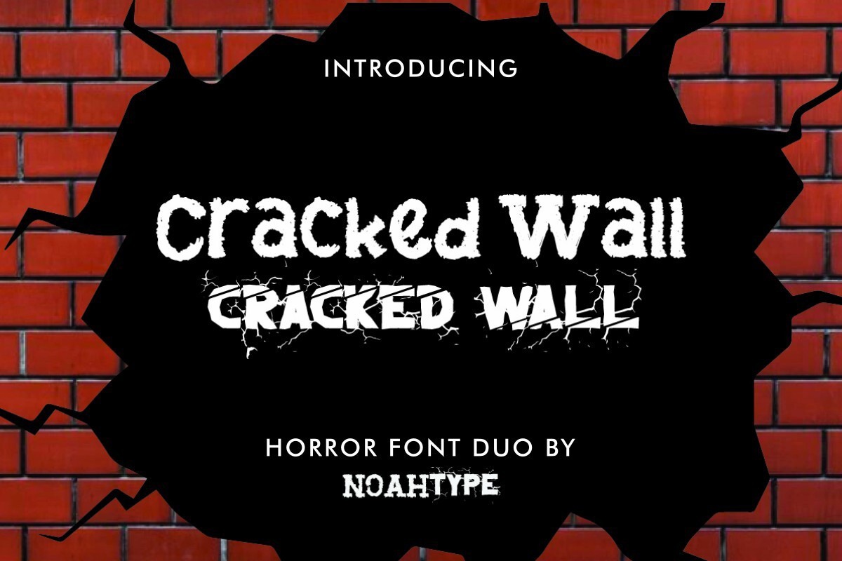 폰트 Cracked Wall