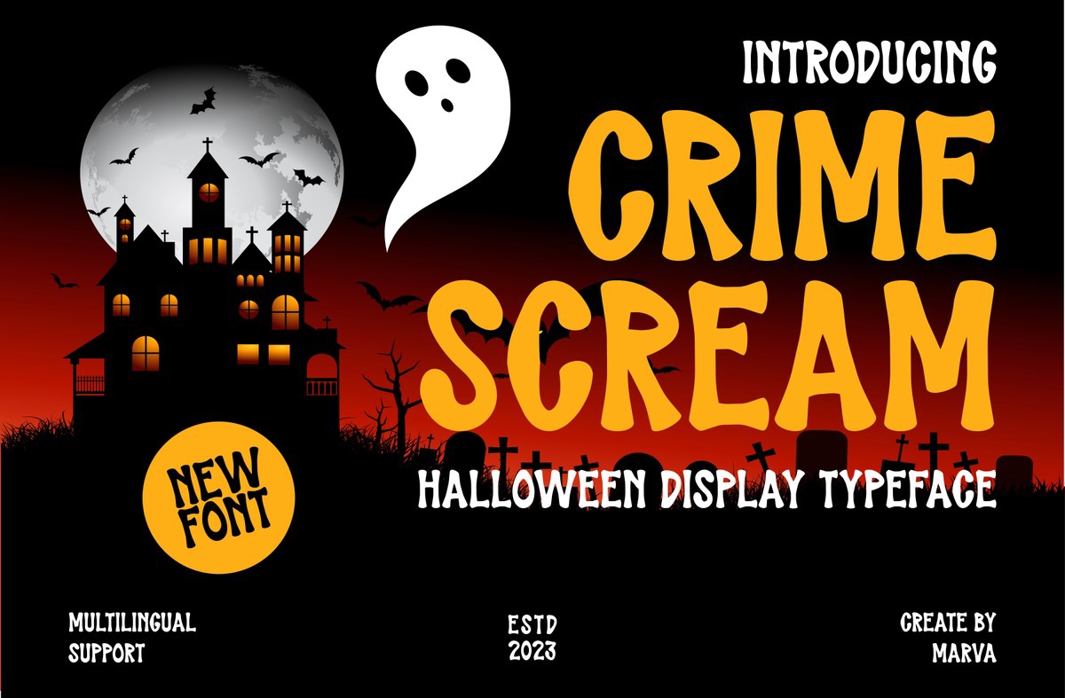 폰트 Crime Scream