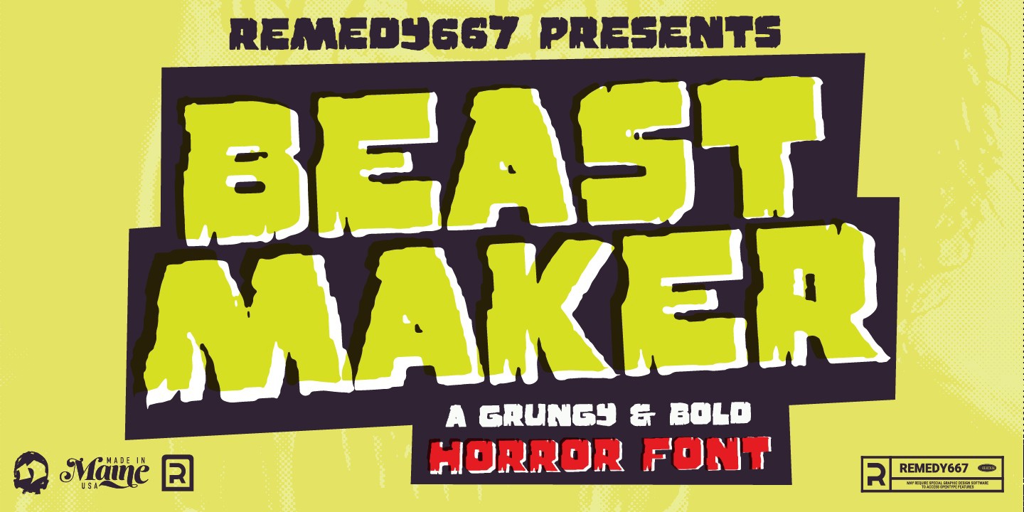 폰트 Beast Maker