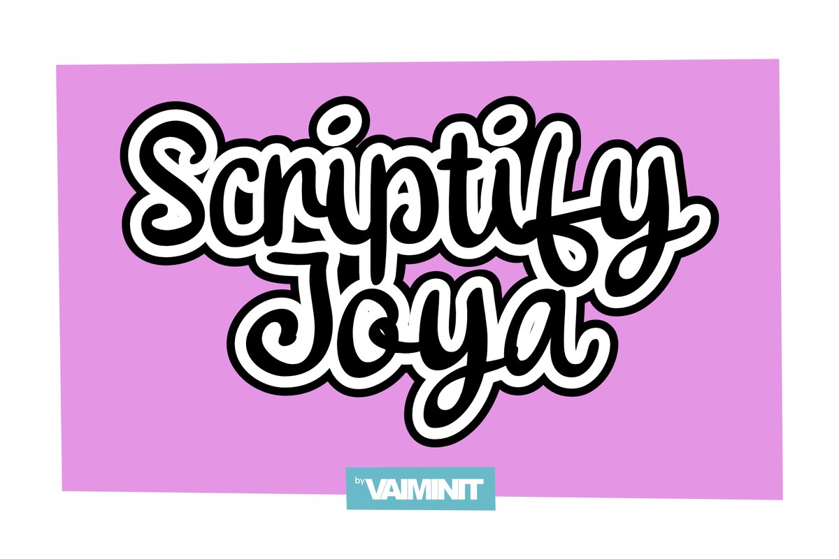 폰트 Scriptify Joya