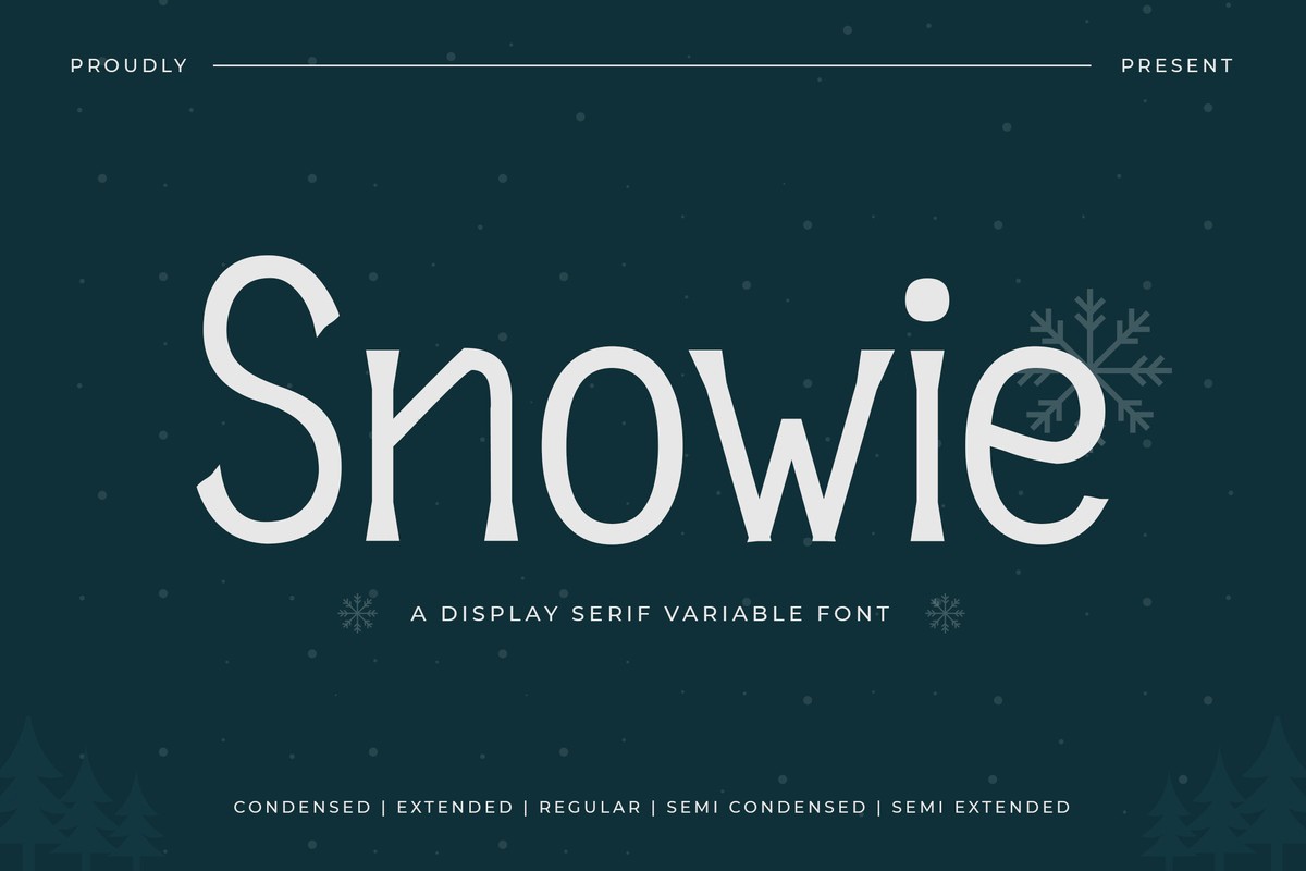 폰트 Snowie